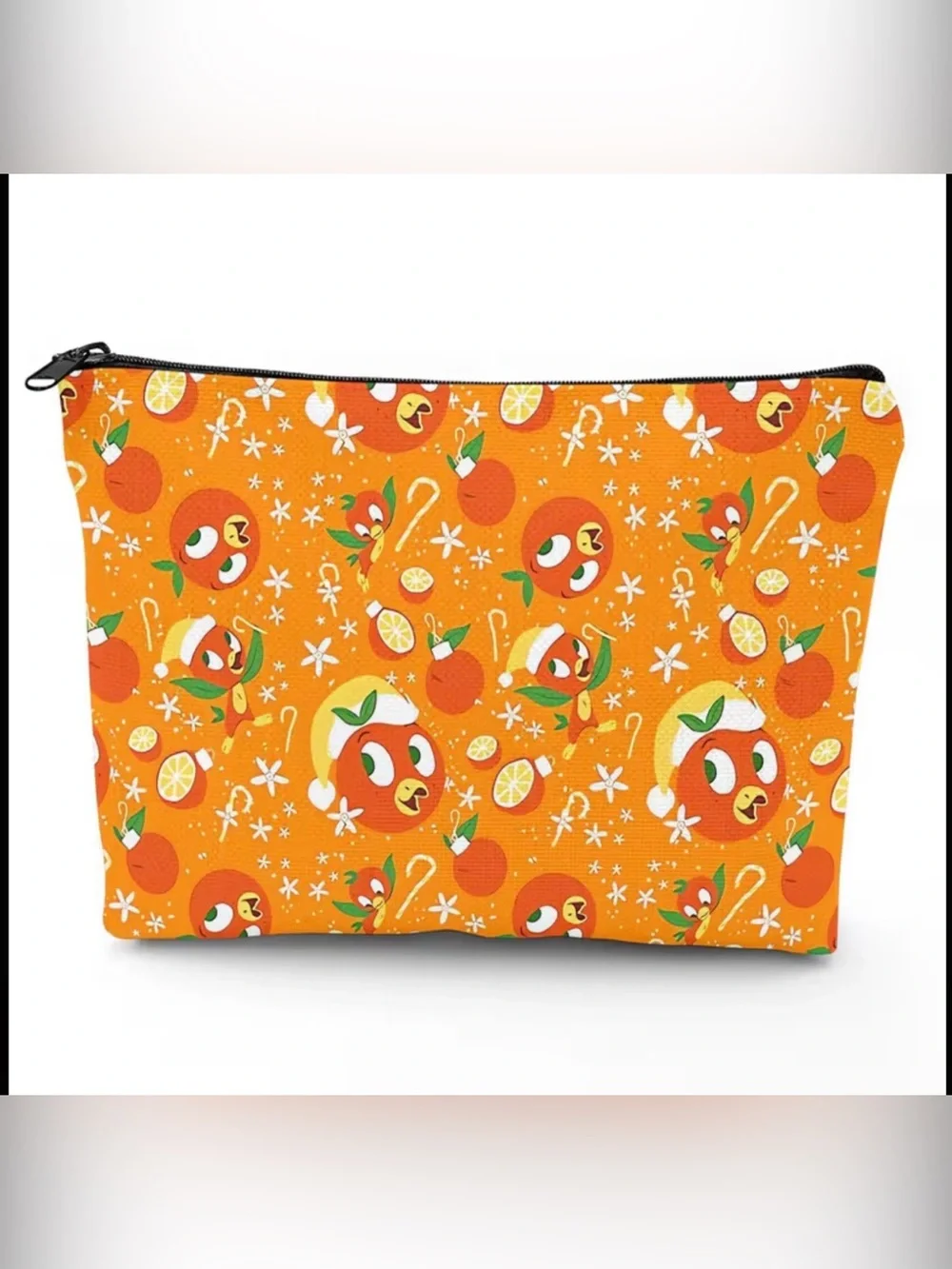 Orange Bird Makeup Bag
